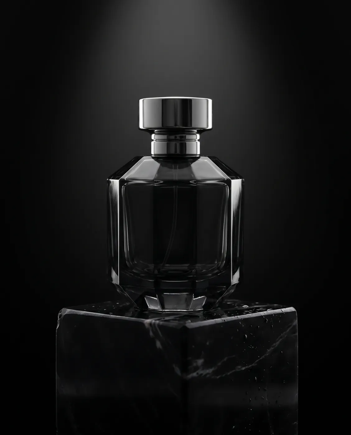 Parfum-Flakon auf Onyx
